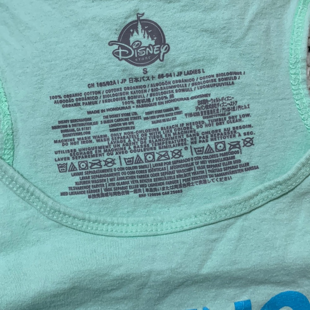🪄 🏰  TINKERBELLE RARE Disney Parks Tee • TINK Top Knot Tank • fits Child L XL - Picture 7 of 14